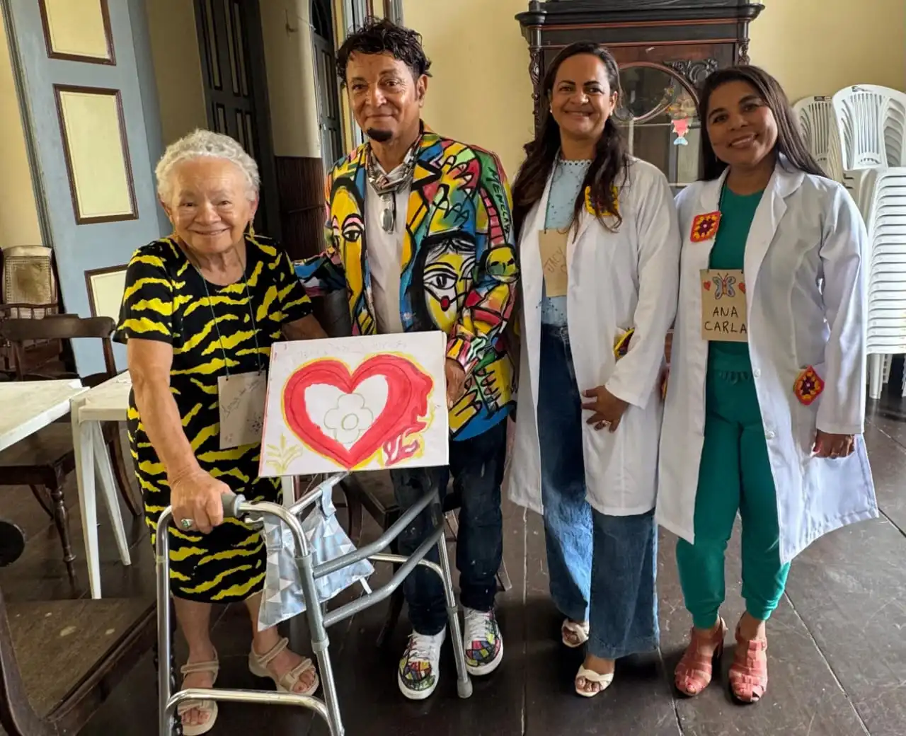 Imagem de Arte, memória e afeto: intervenção psicopedagógica homenageia Salvador no Lar Franciscano