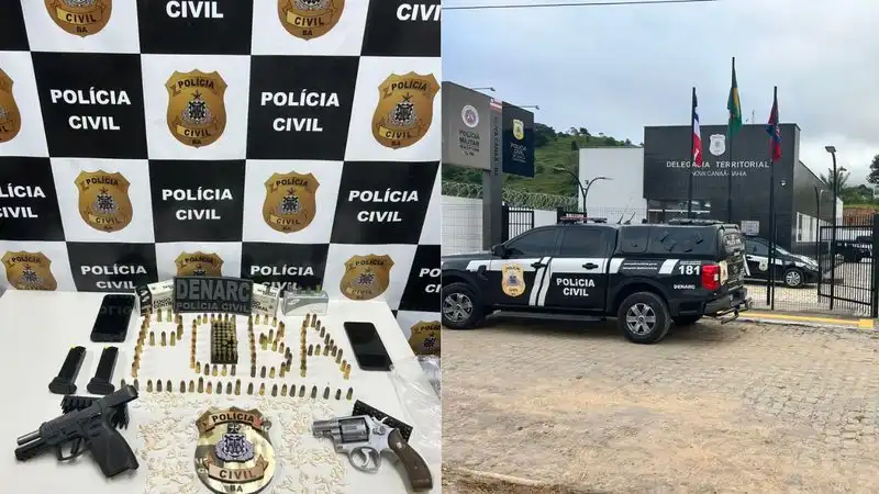 Imagem de Polícia apreende armas, drogas e prende suspeitos durante operação em cidade baiana