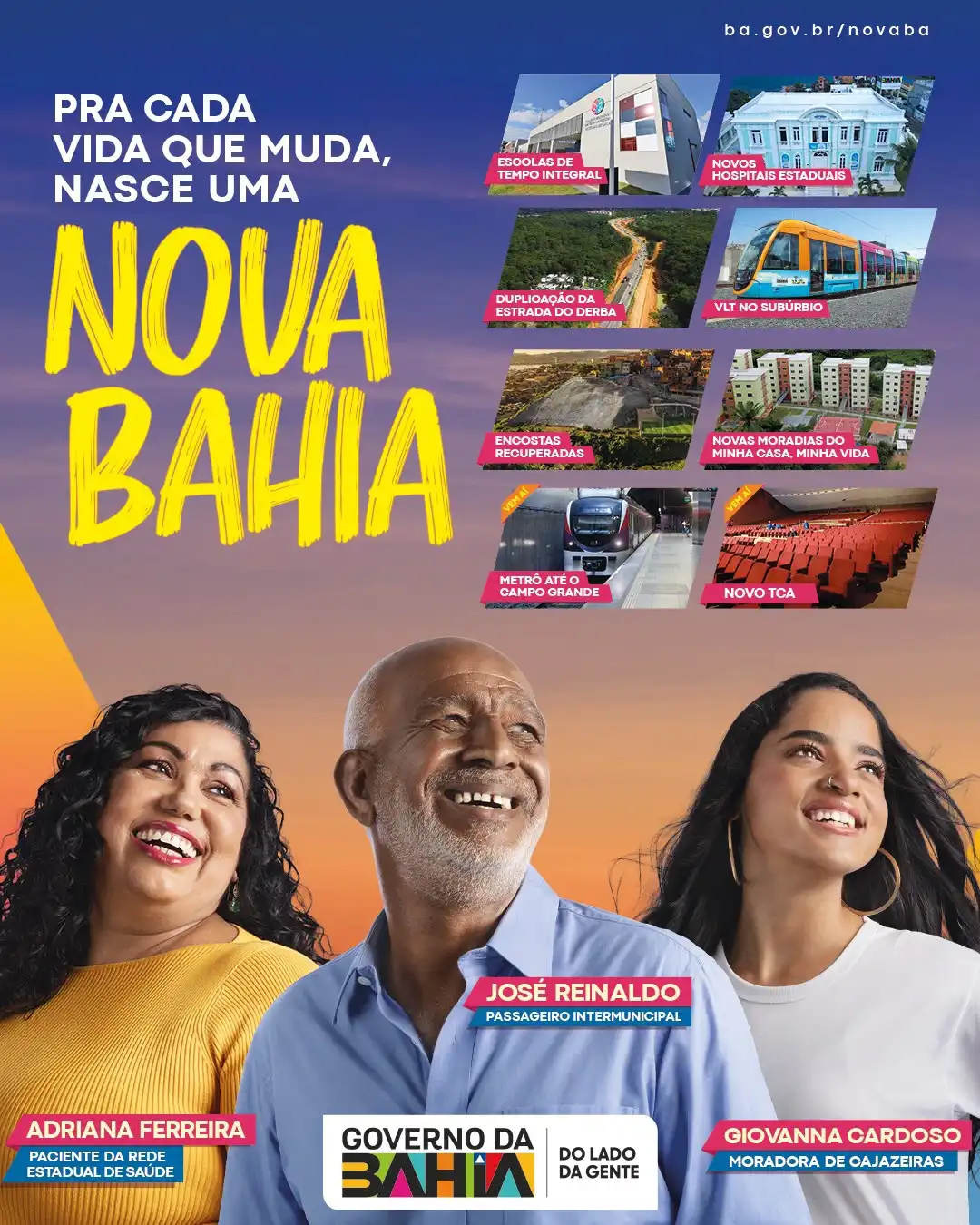 Imagem de ”Para Cada Vida que Muda, Nasce uma Nova Bahia”: conceito une campanhas e traduz transformação do estado
