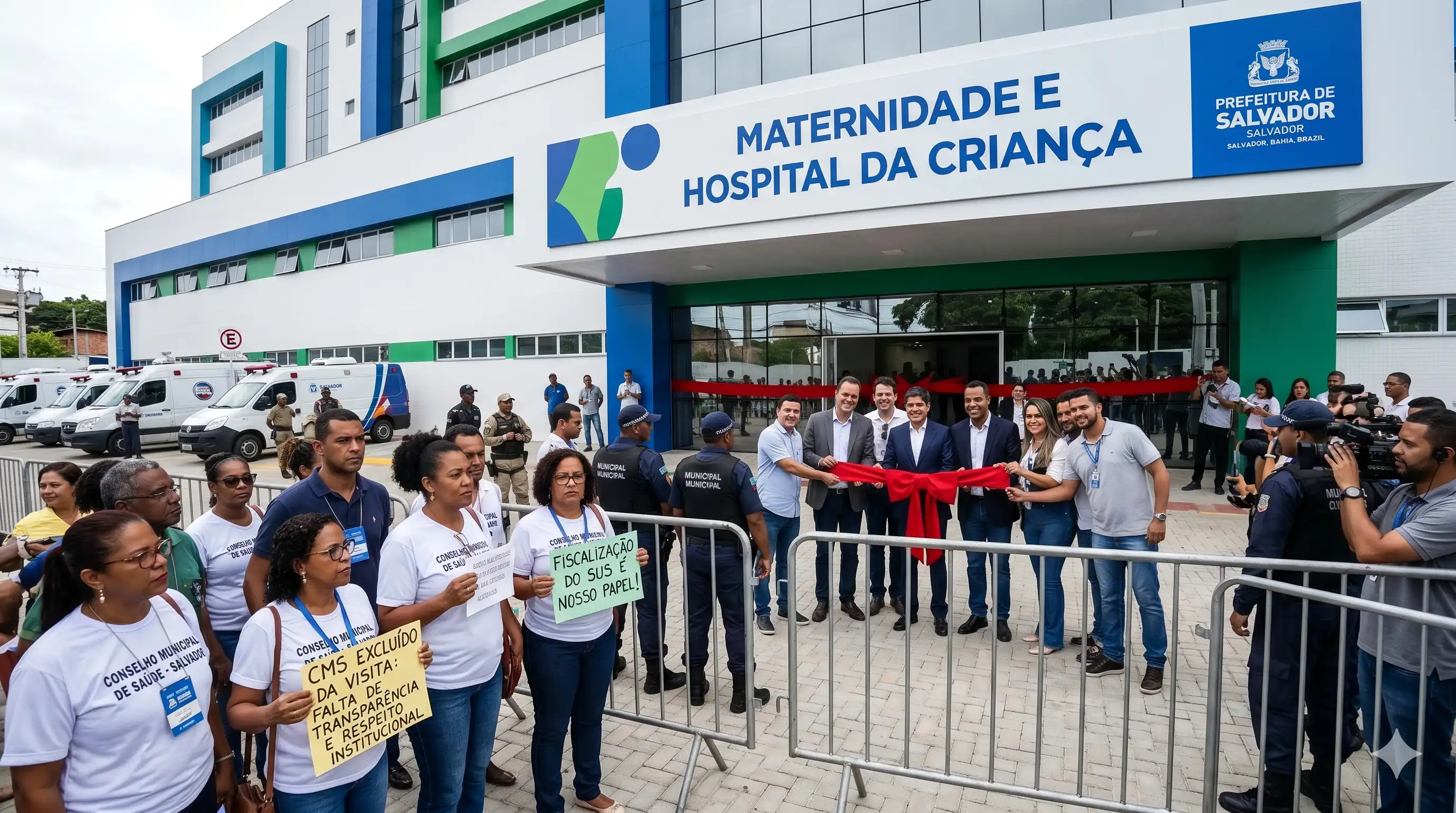 Imagem de ACM Neto e Bruno Reis deixam Conselho Municipal de Saúde fora de visita a maternidade que levou 14 anos para ser concluída