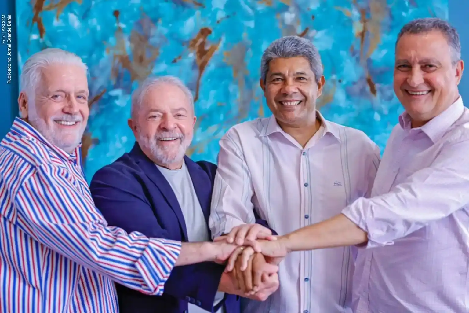 Imagem de Prefeitos do União Brasil dizem que a chapa de Jerônimo fica mais forte com Jaques Wagner e Rui Costa como candidatos ao Senado