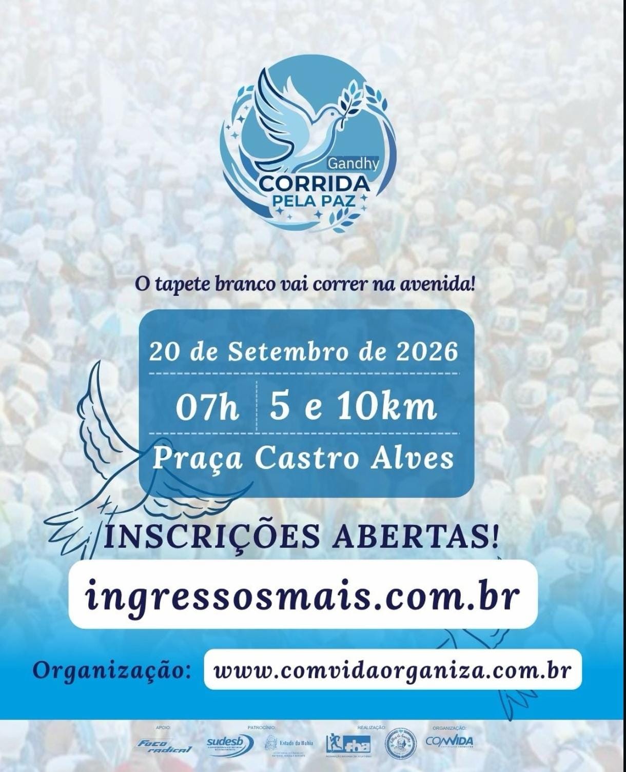 Imagem de Corrida do Gandhy leva mensagem de paz às ruas de Salvador e transforma tradição em movimento pelo esporte