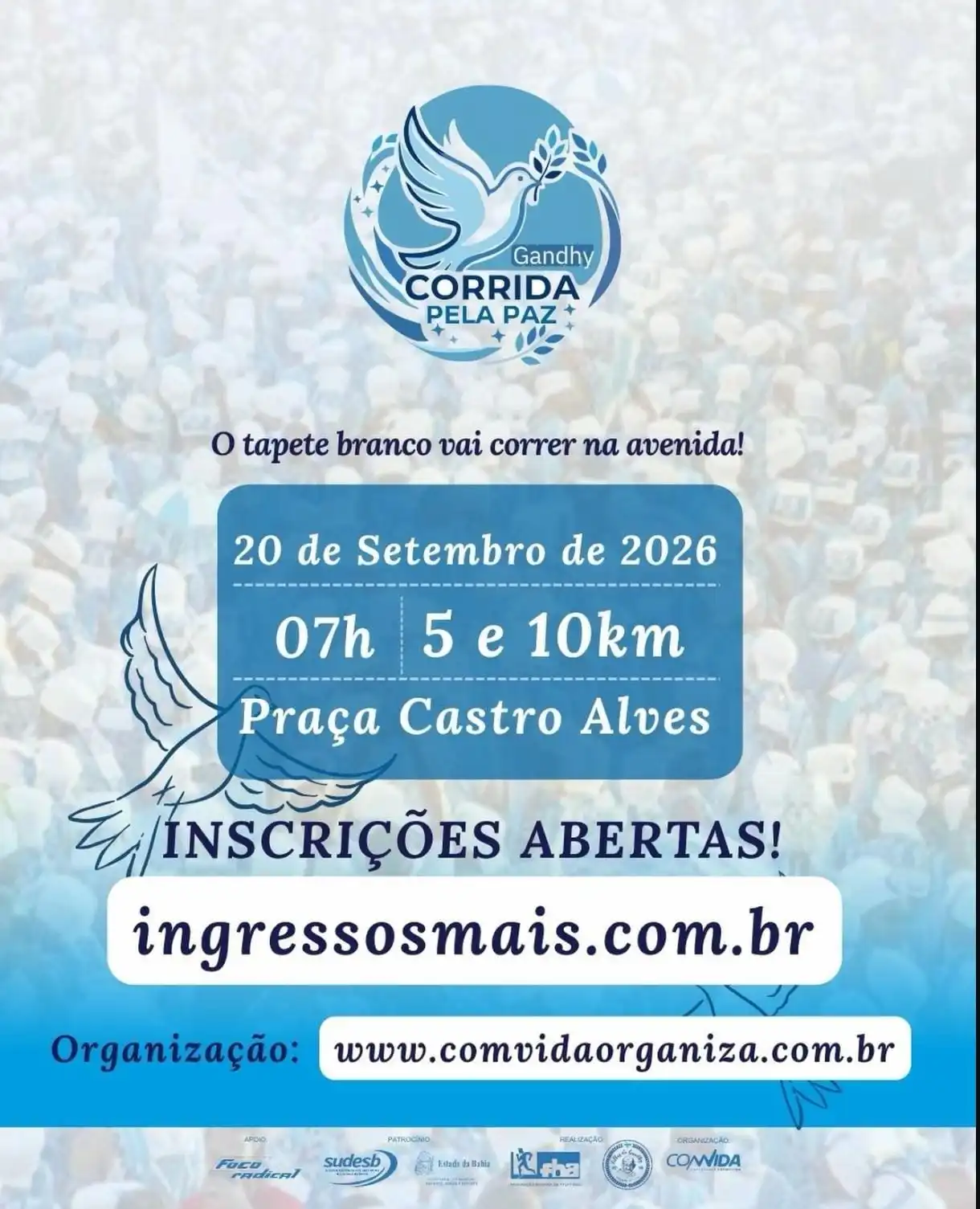 Imagem de Corrida do Gandhy leva mensagem de paz às ruas de Salvador e transforma tradição em movimento pelo esporte