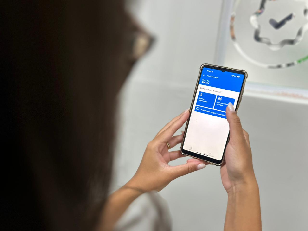 Imagem de Hapvida cria função no app para aprimorar experiência do paciente durante internação