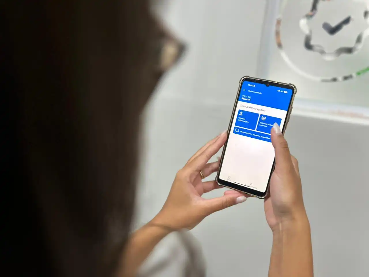 Imagem de Hapvida cria função no app para aprimorar experiência do paciente durante internação