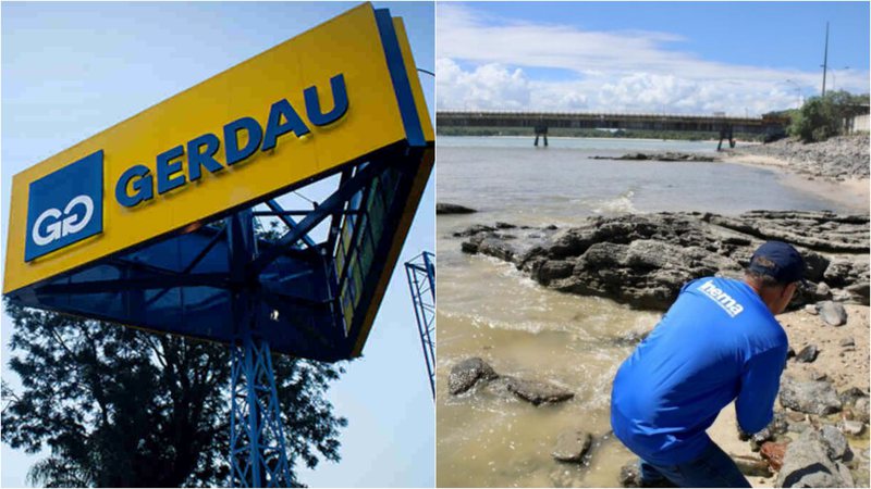 Imagem de Gerdau é multada em R$ 50 milhões pelo Inema por contaminação em praia de São Tomé de Paripe