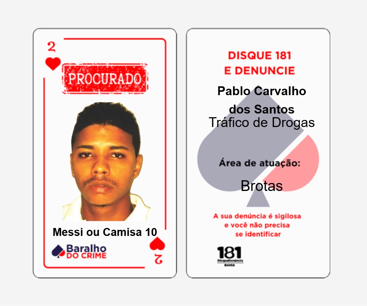 Imagem de 2 de Copas do Baralho do Crime, “Messi” forneceu armas para faccionados interceptados pelo BPATAMO em Cajazeiras