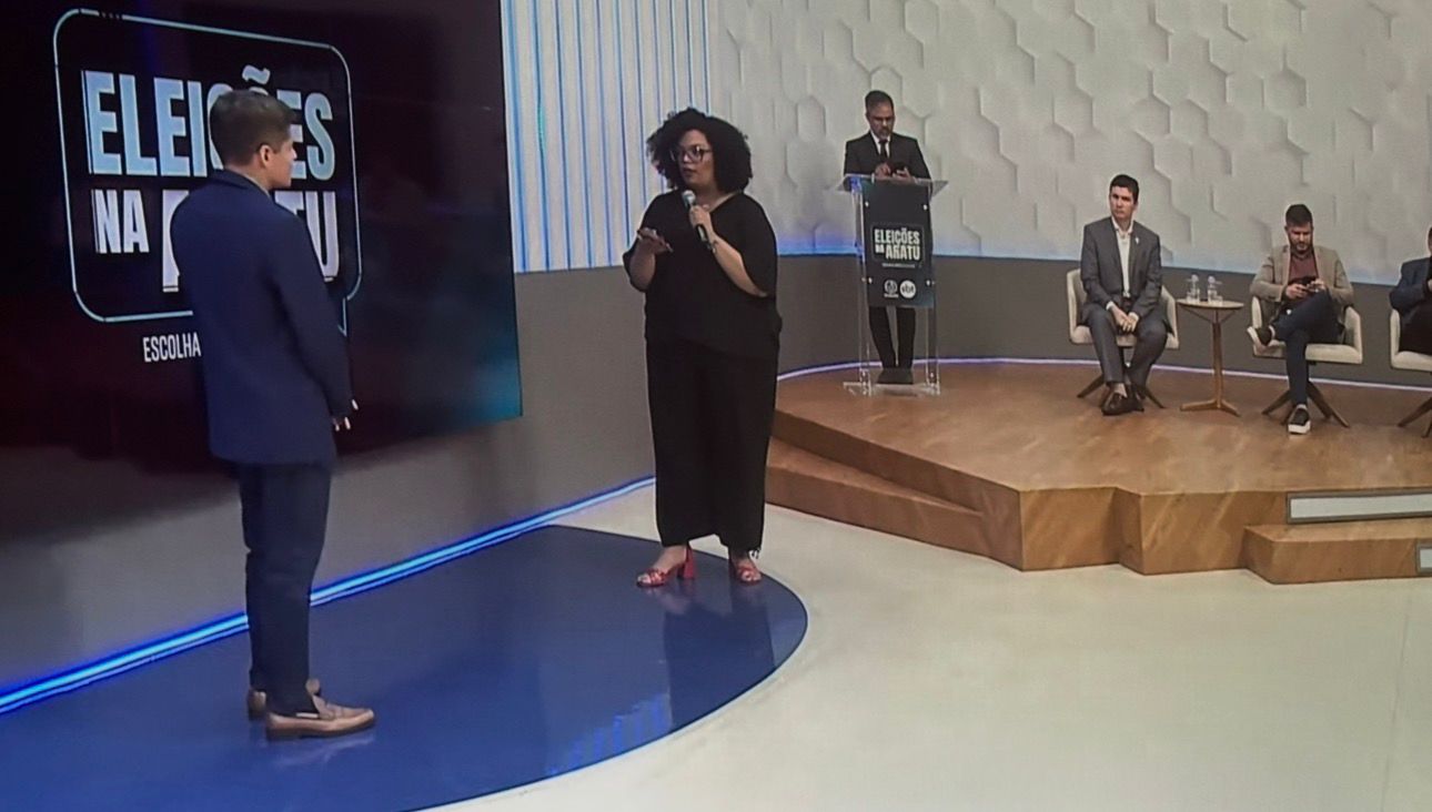 Imagem de Sem fugir da réplica, jornalista premiada desconcerta ACM Neto em sabatina da TV Aratu